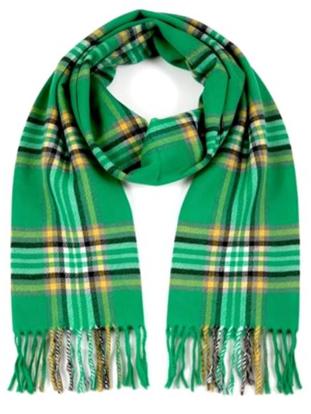 Cashmere Feel Tartan Plaid Scarf - Soft Winter Scarf for Men & Women, Scottish